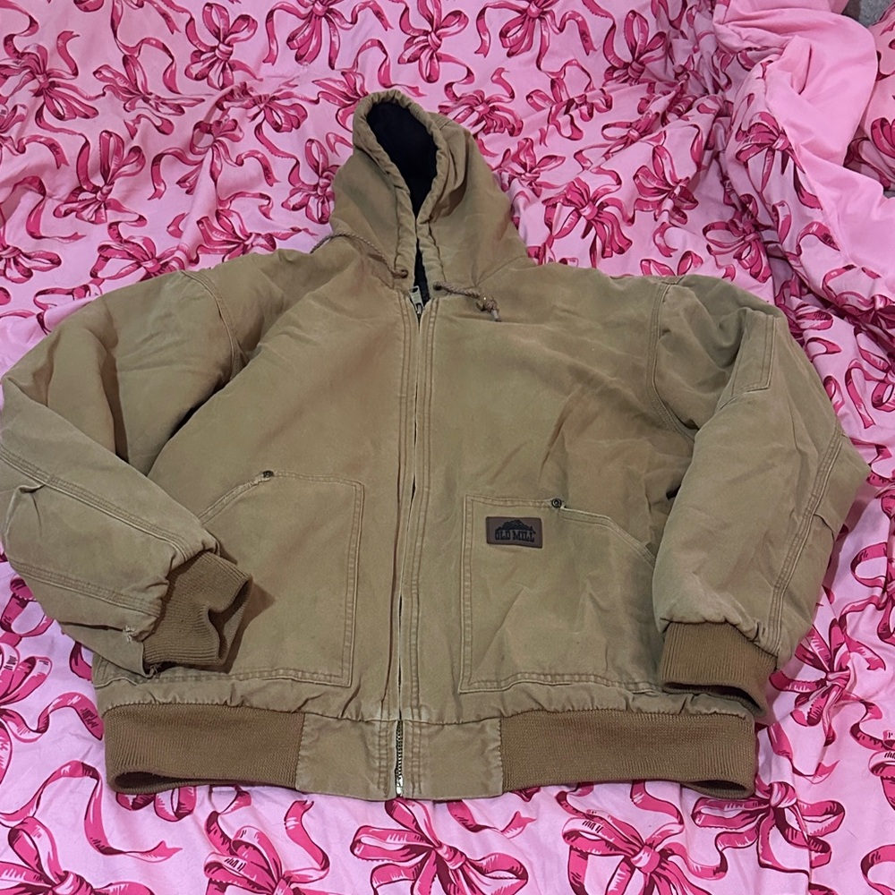 Carhartt Men's Tan Hooded Jacket